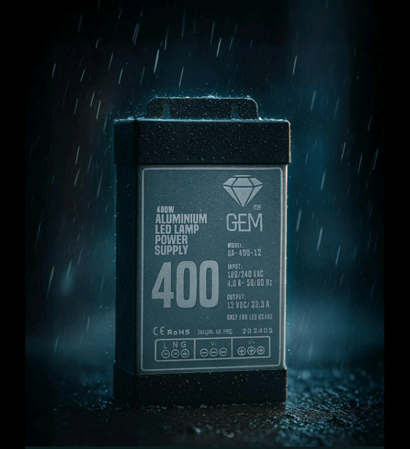 منبع تغذیه ۱۲ ولت ۳۳ آمپر مدل بارانی 400w